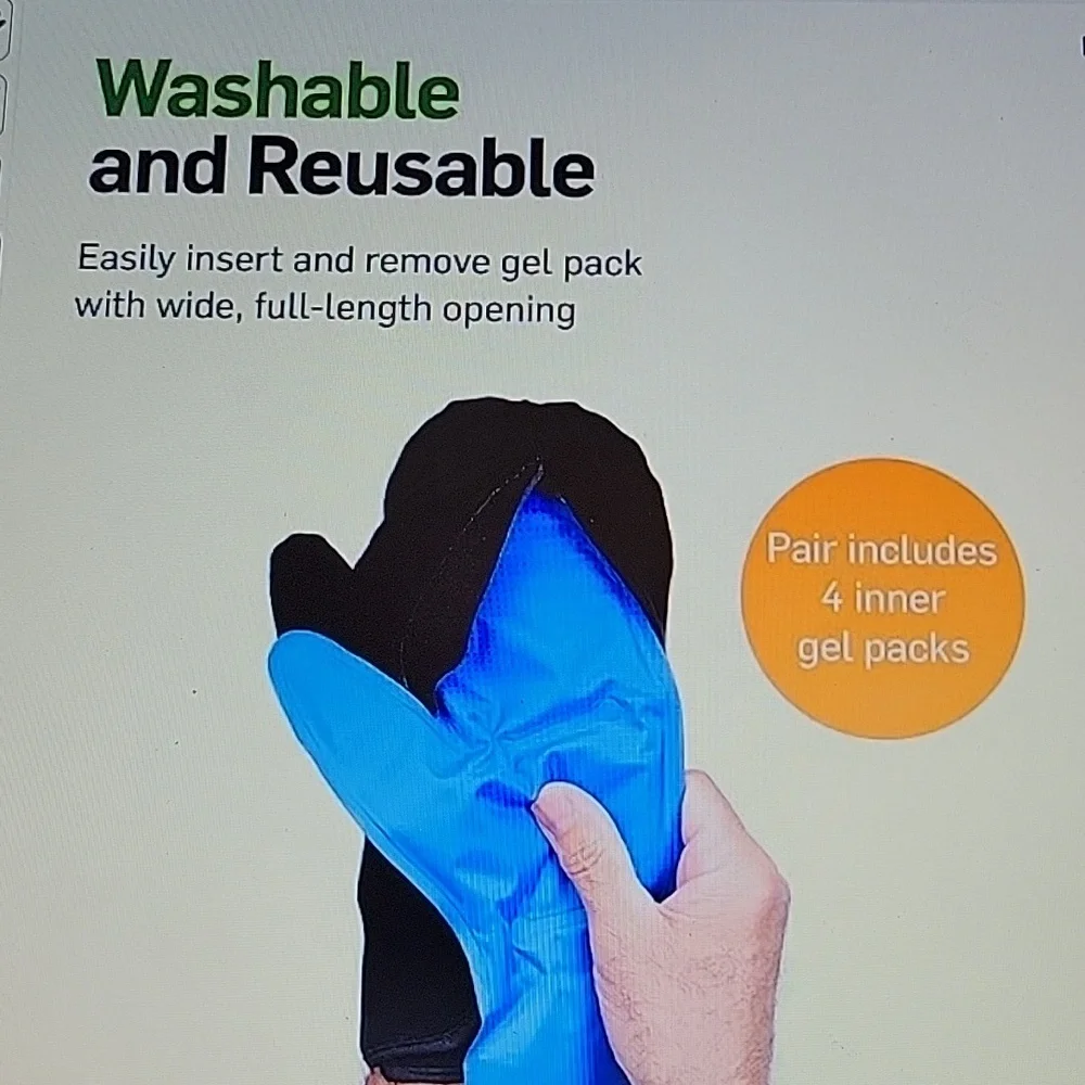 NatraCure Cold Therapy Mittens Large/XL arthritis neuropathy chemotherapy New